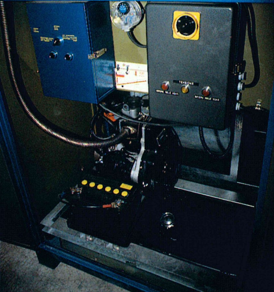 Moteur de secours de la soufflerie